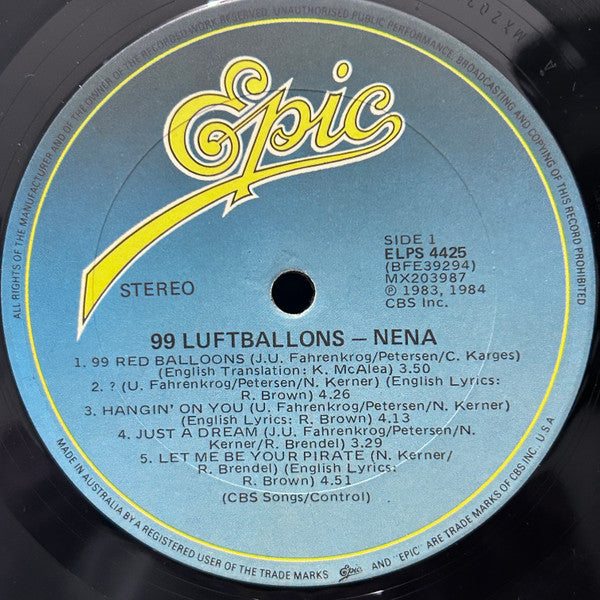 Nena : 99 Luftballons (LP, Album)
