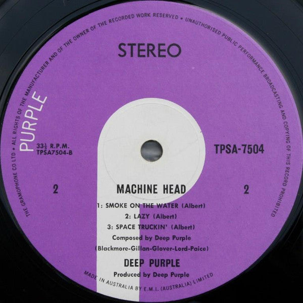Deep Purple : Machine Head (LP, Album)