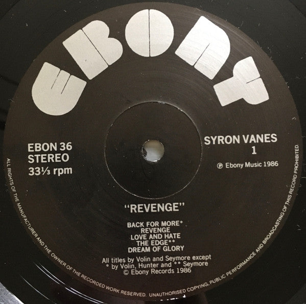 Syron Vanes : Revenge (LP, Album)