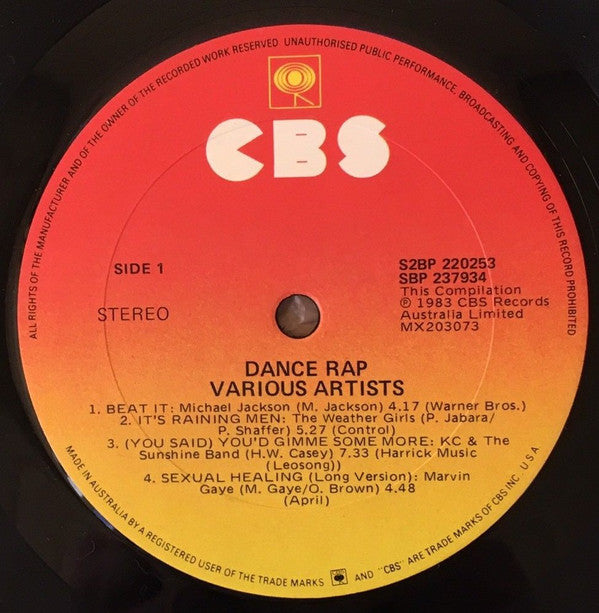 Various : Dance Rap 83 (2xLP, Comp)