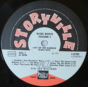 Big Joe Williams : Last Of The Ramblin Blues Man (LP, Comp)