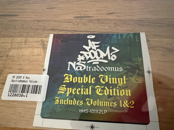 MF Doom, Nas : NAStradoomus Vol. 2 (LP, Album, S/Edition, Unofficial, Whi)