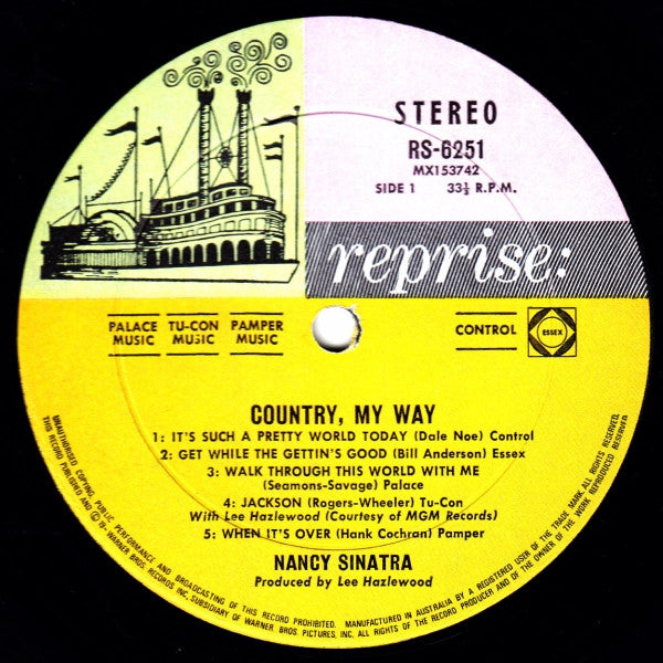 Nancy Sinatra : Country, My Way (LP, Album)