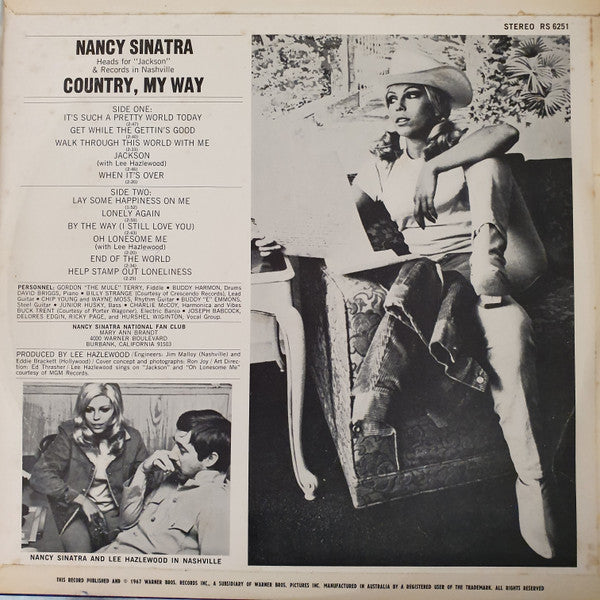 Nancy Sinatra : Country, My Way (LP, Album)