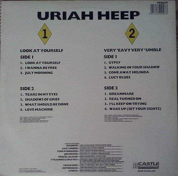 Uriah Heep : Look At Yourself / Very'Eavy Very'Umble (2xLP, Comp)
