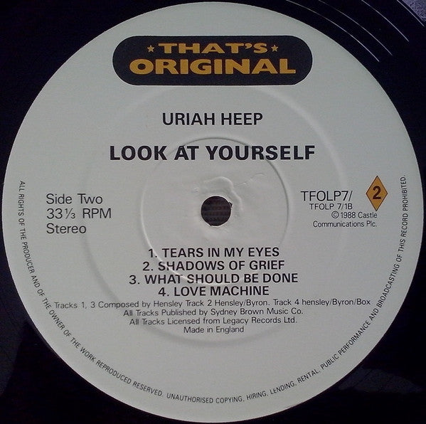 Uriah Heep : Look At Yourself / Very'Eavy Very'Umble (2xLP, Comp)