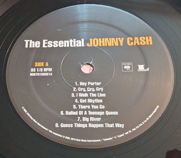 Johnny Cash : The Essential Johnny Cash (2xLP, Comp, Mono, RE, RM)