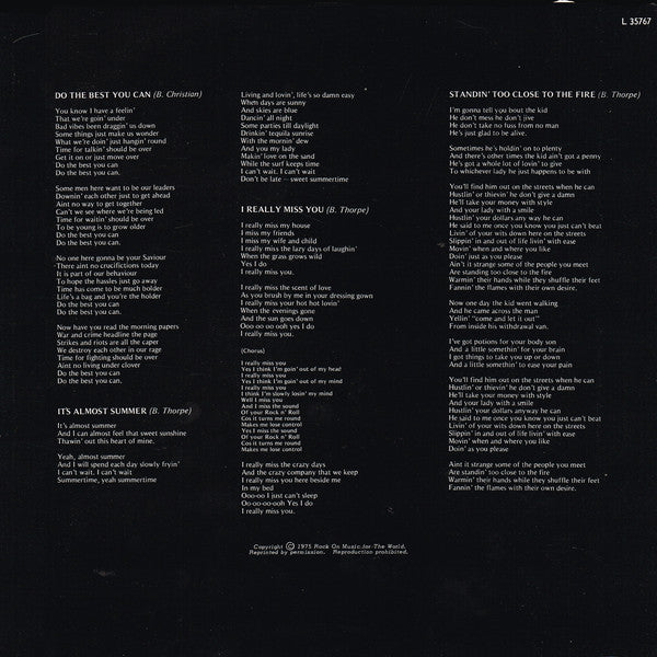 Billy Thorpe : Million Dollar Bill (LP, Album)