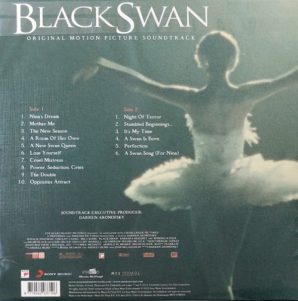 Clint Mansell : Black Swan (Original Motion Picture Soundtrack) (LP, Album, Ltd, Num, Tra)