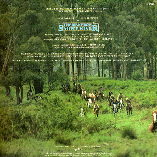 Bruce Rowland (2) : The Man From Snowy River (Original Motion Picture Soundtrack) (LP, Album, Gat)