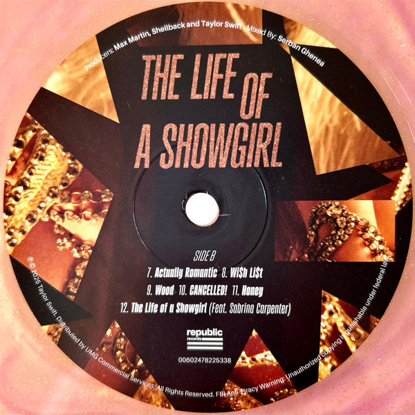 Taylor Swift : The Life Of A Showgirl (LP, Album, Ltd, Pin)