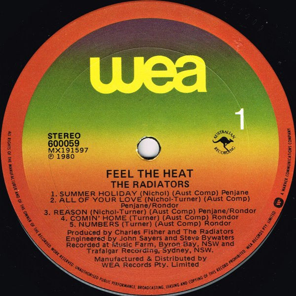 The Radiators (2) : Feel The Heat (LP, Album)