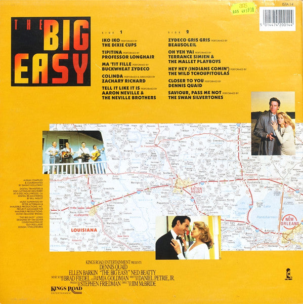 Various : The Big Easy (Original Motion Picture Soundtrack) (LP, Album, Comp)