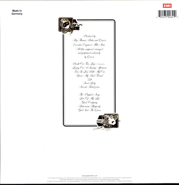 Queen : A Night At The Opera - 50th Anniversary Edition (LP, Album, RE, Hal)