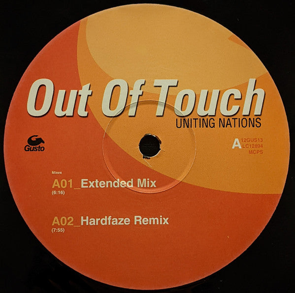 Uniting Nations : Out Of Touch (12", Single)