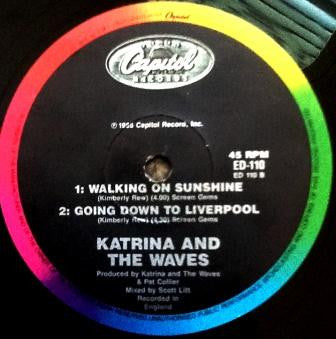 Katrina And The Waves : Walking On Sunshine (Extended Version) (12", Single)