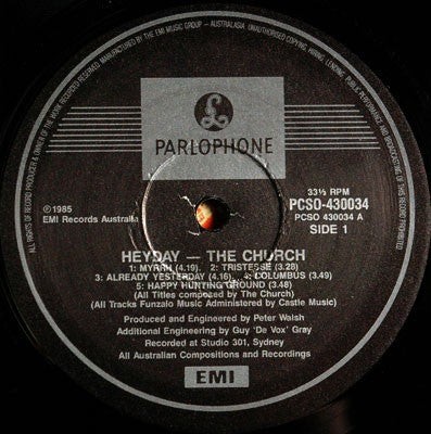 The Church : Heyday (LP, Album)