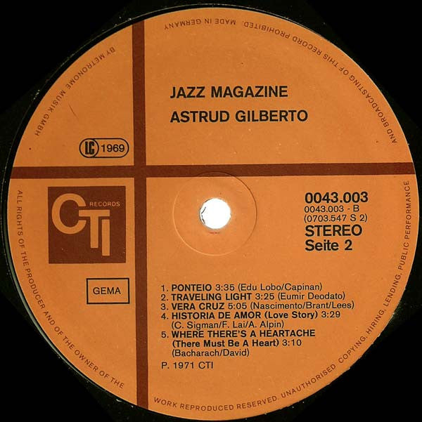 Astrud Gilberto : Astrud Gilberto (LP, Album, RE)