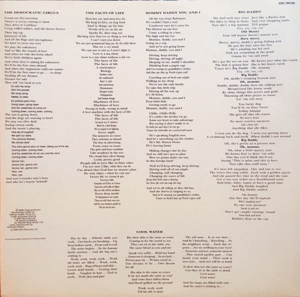 Talking Heads : Naked (LP, Album)