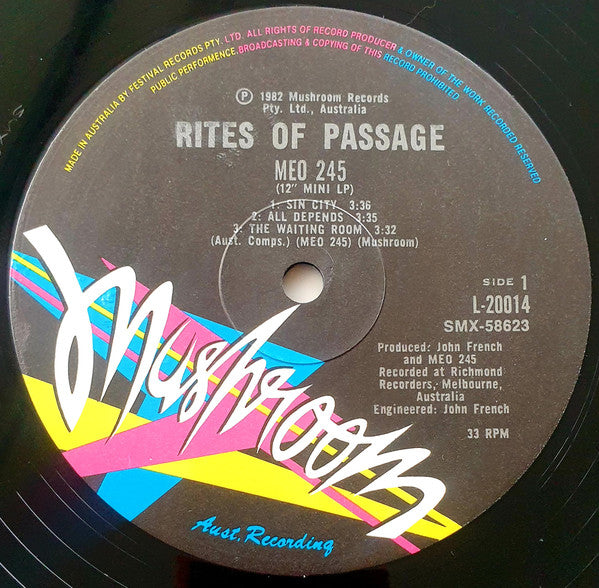 Meo 245 : Rites Of Passage (LP, MiniAlbum)