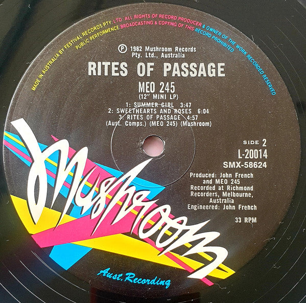 Meo 245 : Rites Of Passage (LP, MiniAlbum)
