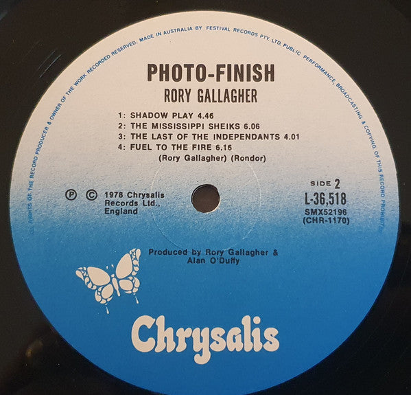 Rory Gallagher : Photo-Finish (LP, Album)