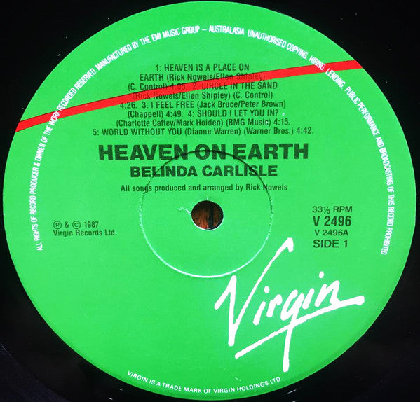 Belinda Carlisle : Heaven On Earth (LP, Album)