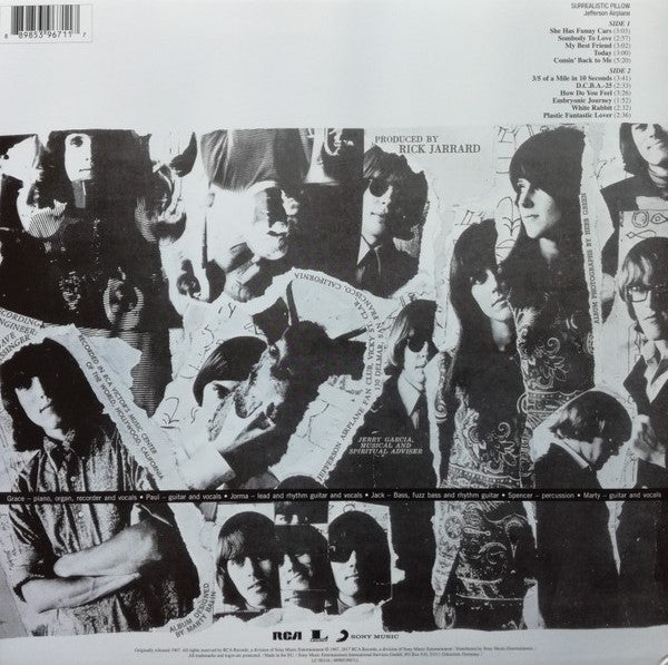 Jefferson Airplane : Surrealistic Pillow (LP, Album, RE, RM, RP)