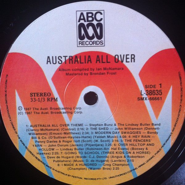 Various - Ian McNamara : Australia All Over (LP, Album, Comp)