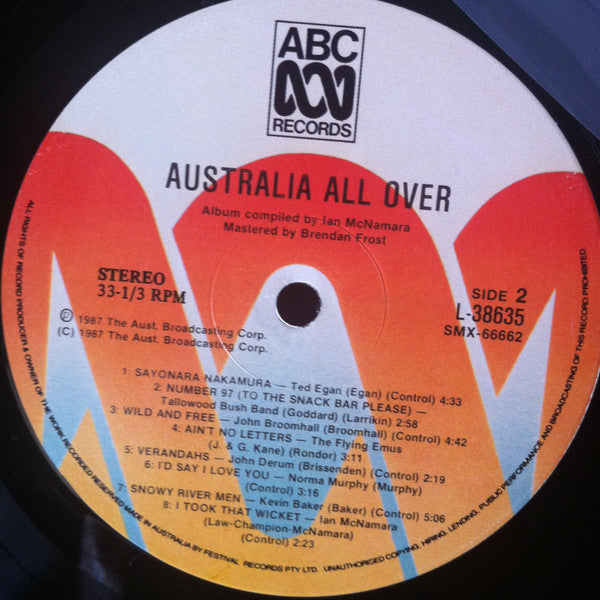 Various - Ian McNamara : Australia All Over (LP, Album, Comp)