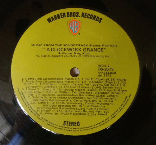 Various : Stanley Kubrick's A Clockwork Orange (LP, RP)