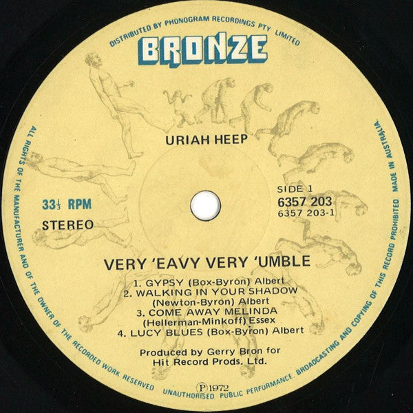 Uriah Heep : ...Very 'Eavy ...Very 'Umble (LP, Album, Gat)