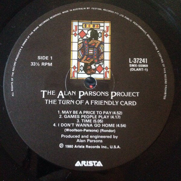 The Alan Parsons Project : The Turn Of A Friendly Card (LP, Album)