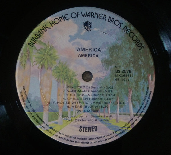America (2) : America (LP, Album, RE)