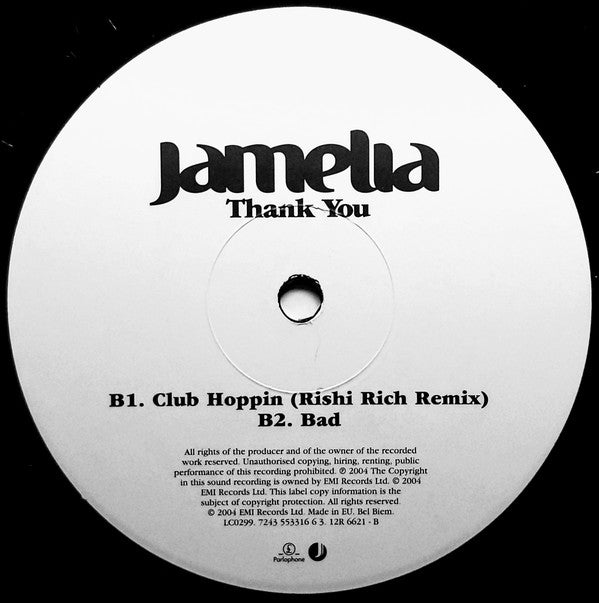 Jamelia : Thank You (12")