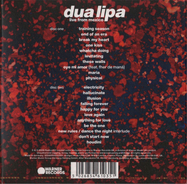 Dua Lipa : Live From Mexico (2xCD, Album)