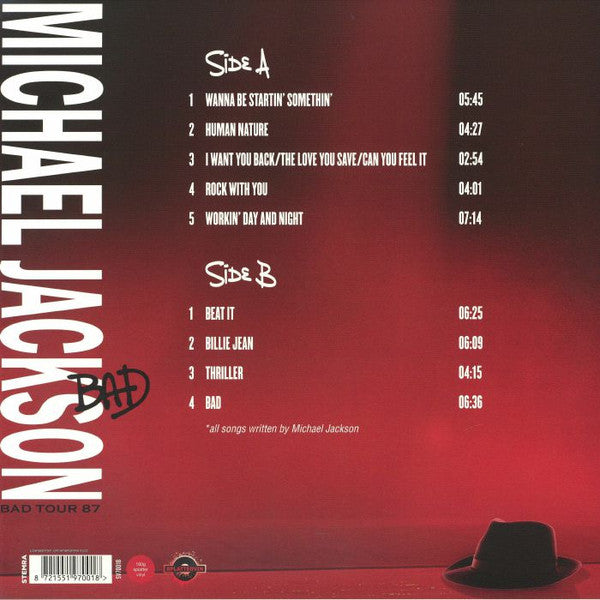 Michael Jackson : Bad Tour 87 (12")