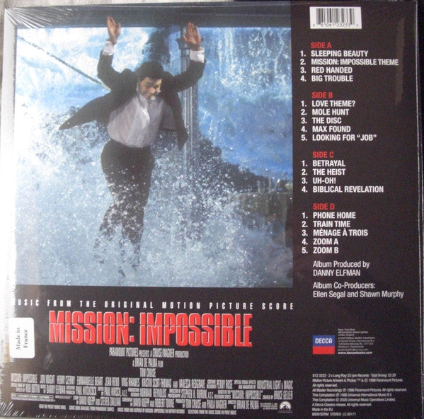 Danny Elfman : Mission: Impossible (Music From The Original Motion Picture Score) (2xLP, Ltd, RE, S/Edition, Blu)