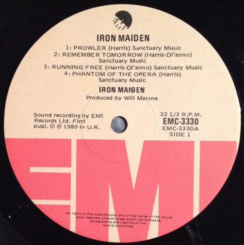 Iron Maiden : Iron Maiden (LP, Album)