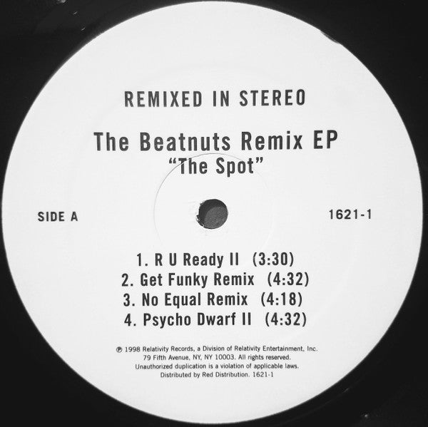 The Beatnuts : The Spot (The Beatnuts Remix EP) (12", EP, RE)