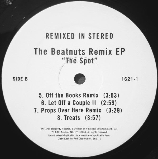 The Beatnuts : The Spot (The Beatnuts Remix EP) (12", EP, RE)