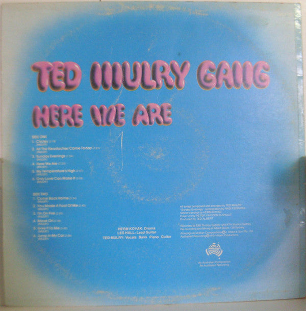Ted Mulry Gang : Here We Are (LP, Album, RE)
