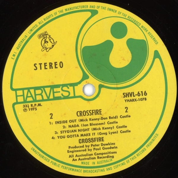 Crossfire (9) : Crossfire (LP, Album)