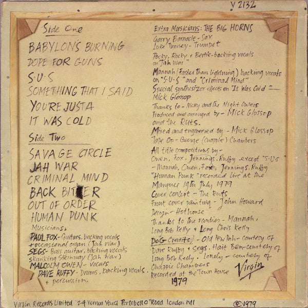 The Ruts : The Crack (LP, Album)