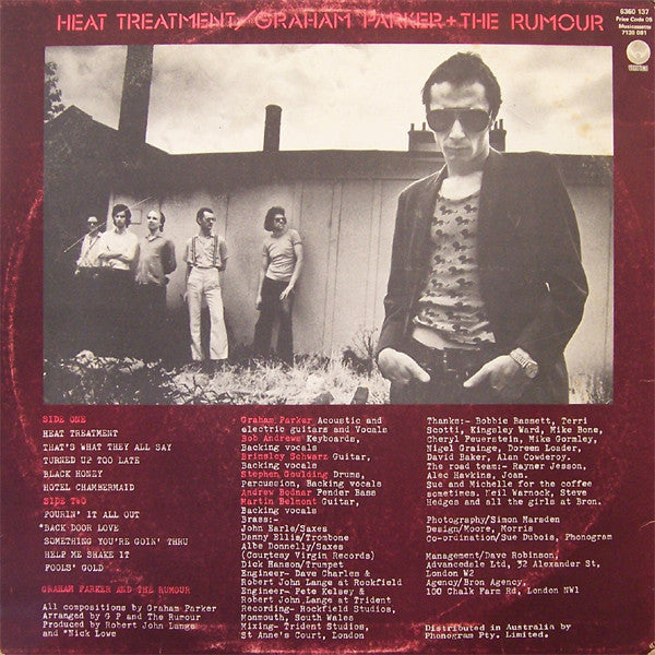 Graham Parker And The Rumour : Heat Treatment (LP, Album)