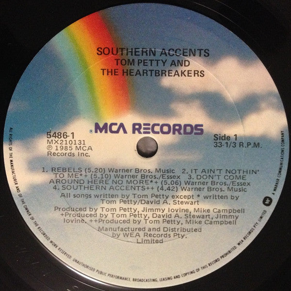 Tom Petty And The Heartbreakers : Southern Accents (LP, Album)