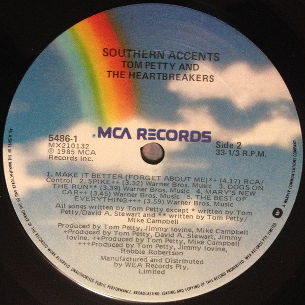 Tom Petty And The Heartbreakers : Southern Accents (LP, Album)