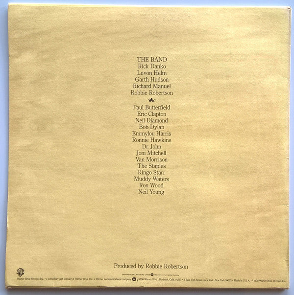 The Band : The Last Waltz (3xLP, Album)