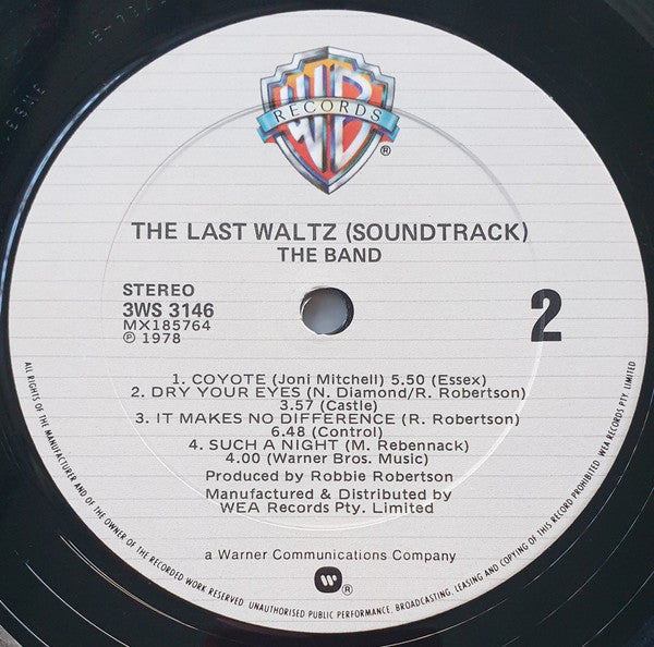 The Band : The Last Waltz (3xLP, Album)