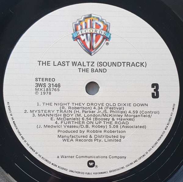 The Band : The Last Waltz (3xLP, Album)